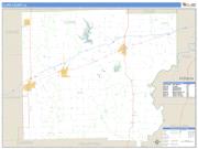 Clark County, IL <br /> Wall Map <br /> Zip Code <br /> Basic Style 2024 Map