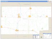 Douglas County, IL <br /> Wall Map <br /> Zip Code <br /> Basic Style 2024 Map