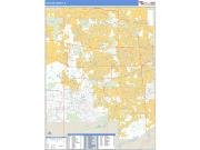 DuPage County, IL <br /> Wall Map <br /> Zip Code <br /> Basic Style 2024 Map