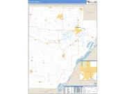 Fulton County, IL <br /> Wall Map <br /> Zip Code <br /> Basic Style 2024 Map