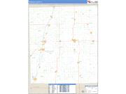 Iroquois County, IL <br /> Wall Map <br /> Zip Code <br /> Basic Style 2024 Map