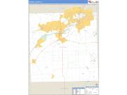 Kendall County, IL <br /> Wall Map <br /> Zip Code <br /> Basic Style 2024 Map