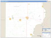 Lawrence County, IL <br /> Wall Map <br /> Zip Code <br /> Basic Style 2024 Map