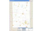 Macoupin County, IL <br /> Wall Map <br /> Zip Code <br /> Basic Style 2024 Map