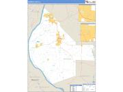 Monroe County, IL <br /> Wall Map <br /> Zip Code <br /> Basic Style 2024 Map