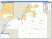 Tazewell County, IL <br /> Wall Map <br /> Zip Code <br /> Basic Style 2024 Map