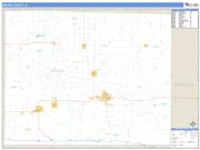 Wayne County, IL <br /> Wall Map <br /> Zip Code <br /> Basic Style 2024 Map