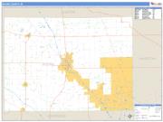 Boone County, IN <br /> Wall Map <br /> Zip Code <br /> Basic Style 2024 Map