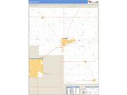 Cass County, IN <br /> Wall Map <br /> Zip Code <br /> Basic Style 2024 Map