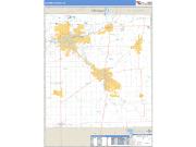 Elkhart County, IN <br /> Wall Map <br /> Zip Code <br /> Basic Style 2024 Map