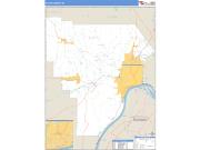 Floyd County, IN <br /> Wall Map <br /> Zip Code <br /> Basic Style 2024 Map