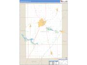 Huntington County, IN <br /> Wall Map <br /> Zip Code <br /> Basic Style 2024 Map