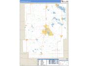 Kosciusko County, IN <br /> Wall Map <br /> Zip Code <br /> Basic Style 2024 Map