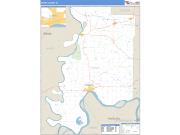 Posey County, IN <br /> Wall Map <br /> Zip Code <br /> Basic Style 2024 Map