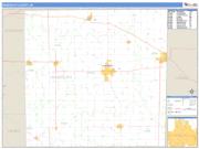Randolph County, IN <br /> Wall Map <br /> Zip Code <br /> Basic Style 2024 Map