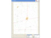 Rush County, IN <br /> Wall Map <br /> Zip Code <br /> Basic Style 2024 Map