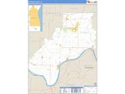 Spencer County, IN <br /> Wall Map <br /> Zip Code <br /> Basic Style 2024 Map