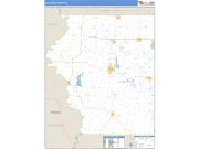 Sullivan County, IN <br /> Wall Map <br /> Zip Code <br /> Basic Style 2024 Map