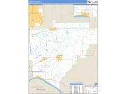 Warrick County, IN <br /> Wall Map <br /> Zip Code <br /> Basic Style 2024 Map