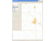 Wells County, IN <br /> Wall Map <br /> Zip Code <br /> Basic Style 2024 Map