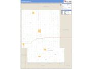 Audubon County, IA <br /> Wall Map <br /> Zip Code <br /> Basic Style 2024 Map