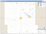 Guthrie County, IA <br /> Wall Map <br /> Zip Code <br /> Basic Style 2024 Map