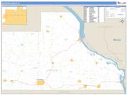Jackson County, IA <br /> Wall Map <br /> Zip Code <br /> Basic Style 2024 Map