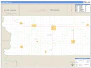 Lyon County, IA <br /> Wall Map <br /> Zip Code <br /> Basic Style 2024 Map