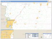 Pottawattamie County, IA <br /> Wall Map <br /> Zip Code <br /> Basic Style 2024 Map