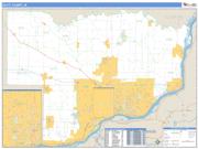 Scott County, IA <br /> Wall Map <br /> Zip Code <br /> Basic Style 2024 Map