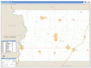 Sioux County, IA <br /> Wall Map <br /> Zip Code <br /> Basic Style 2024 Map