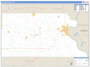 Atchison County, KS <br /> Wall Map <br /> Zip Code <br /> Basic Style 2024 Map
