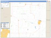 Bourbon County, KS <br /> Wall Map <br /> Zip Code <br /> Basic Style 2024 Map
