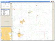 Cowley County, KS <br /> Wall Map <br /> Zip Code <br /> Basic Style 2024 Map