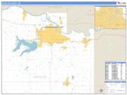 Douglas County, KS <br /> Wall Map <br /> Zip Code <br /> Basic Style 2024 Map