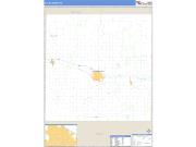 Ellis County, KS <br /> Wall Map <br /> Zip Code <br /> Basic Style 2024 Map