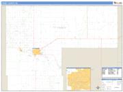 Finney County, KS <br /> Wall Map <br /> Zip Code <br /> Basic Style 2024 Map