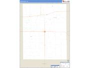 Lane County, KS <br /> Wall Map <br /> Zip Code <br /> Basic Style 2024 Map
