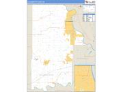 Leavenworth County, KS <br /> Wall Map <br /> Zip Code <br /> Basic Style 2024 Map