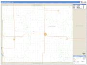 Lincoln County, KS <br /> Wall Map <br /> Zip Code <br /> Basic Style 2024 Map