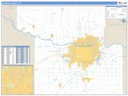 Shawnee County, KS <br /> Wall Map <br /> Zip Code <br /> Basic Style 2024 Map