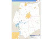 Barren County, KY <br /> Wall Map <br /> Zip Code <br /> Basic Style 2024 Map