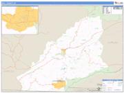 Bell County, KY <br /> Wall Map <br /> Zip Code <br /> Basic Style 2024 Map