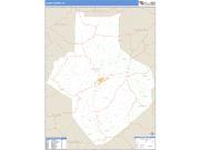 Casey County, KY <br /> Wall Map <br /> Zip Code <br /> Basic Style 2024 Map