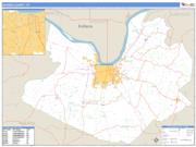 Daviess County, KY <br /> Wall Map <br /> Zip Code <br /> Basic Style 2024 Map
