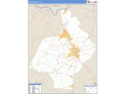 Hardin County, KY <br /> Wall Map <br /> Zip Code <br /> Basic Style 2024 Map