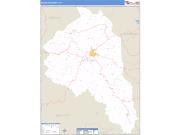 Magoffin County, KY <br /> Wall Map <br /> Zip Code <br /> Basic Style 2024 Map