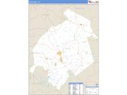 Ohio County, KY <br /> Wall Map <br /> Zip Code <br /> Basic Style 2024 Map