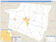 Shelby County, KY <br /> Wall Map <br /> Zip Code <br /> Basic Style 2024 Map