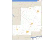 Allen County, LA <br /> Wall Map <br /> Zip Code <br /> Basic Style 2024 Map